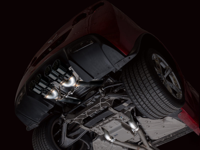 AWE Tuning 05-07 C6 Chevrolet Corvette 6.0L Track Edition Axle-Back Exhaust w/ Diamond Black Tips AWE Tuning Axle Back