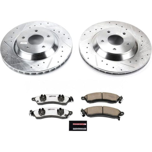 Power Stop 88-96 Chevrolet Corvette Front Z26 Street Warrior Brake Kit PowerStop Brake Kits - Performance D&S