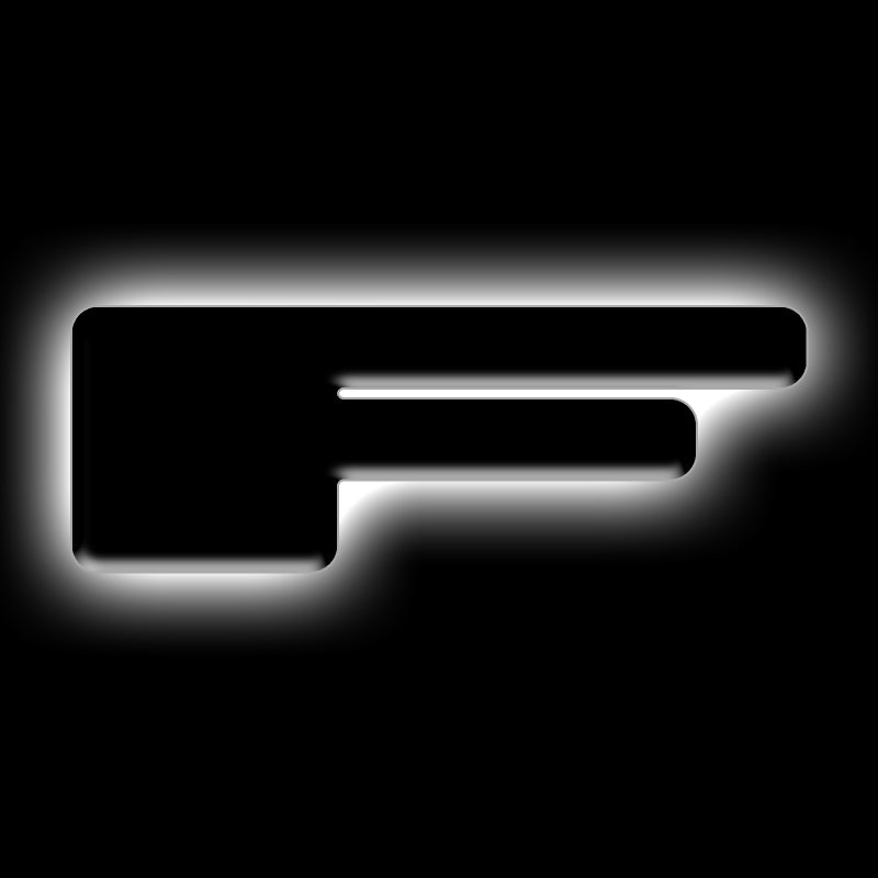 ORACLE Lighting Universal Illuminated LED Letter Badges - Matte Blk Surface Finish - F ORACLE Lighting Light Accessories and Wiring