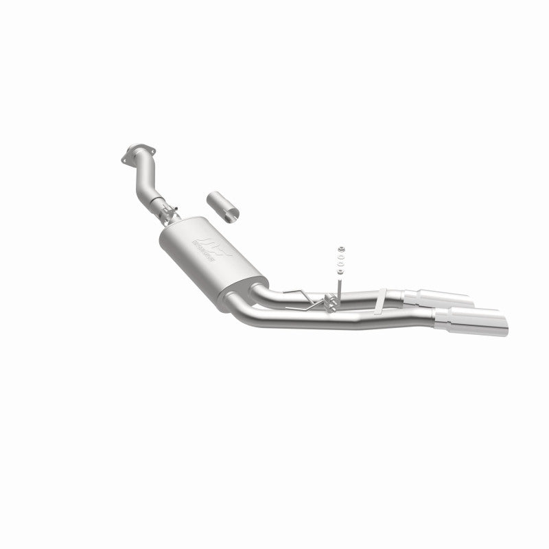 MagnaFlow 11-13 Ford F-150 Pickup Dual Same Side Before P/S Rear Tire Stainless CatBack Perf Exhaust Magnaflow Catback