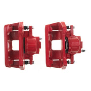 Power Stop 07-18 Jeep Wrangler JK Front Red Caliper Pair w/Bracket PowerStop Brake Calipers - Perf