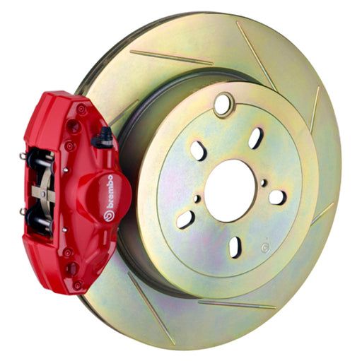 Brembo 12-16 FRS Exc w/ Elec Park Brake Rr GT BBK 2 Pis Cast 2pc 316 x20 1pc Rtr Slot Type1-Red Brembo Brake Kits - Performance Slot