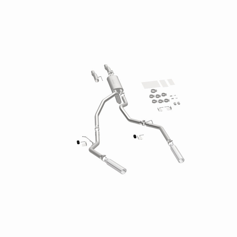 MagnaFlow 11 Ford F-150 3.7L/5.0L/6.2L SS Catback Exhaust Dual Split Rear Exit w/ 3.5in SS Tips Magnaflow Catback