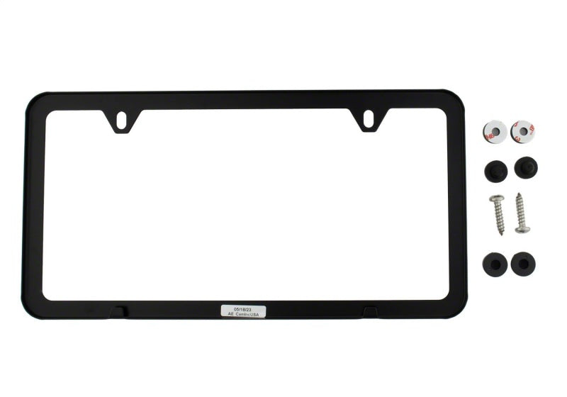 Ford Racing Ford Performance Slim License Plate Frame - Black Stainless Steel Ford Racing License Frame