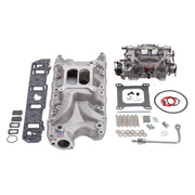 Edelbrock Manifold And Carb Kit Performer RPM Small Block Ford 289-302 Natural Finish Edelbrock Intake Manifolds