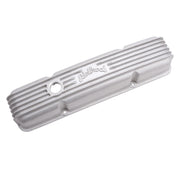 Edelbrock Valve Cover Classic Series Chevrolet 1959-1986 262-400 CI V8 w/ Oil Fill Hole Satin Edelbrock Valve Covers