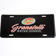 Granatelli Motor Sports Aluminum License Plate - Black Face & Full Color Logo Granatelli Motor Sports License Frame