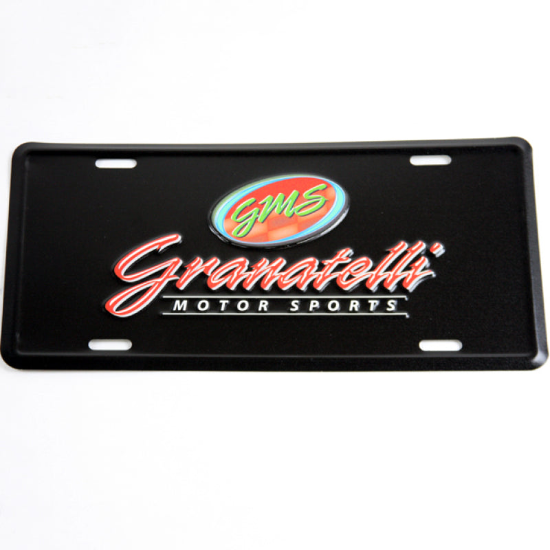 Granatelli Motor Sports Aluminum License Plate - Black Face & Full Color Logo Granatelli Motor Sports License Frame