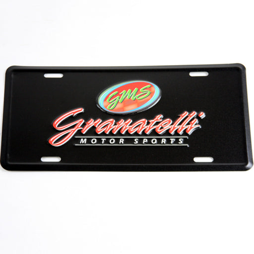 Granatelli Motor Sports Aluminum License Plate - Black Face & Full Color Logo Granatelli Motor Sports License Frame