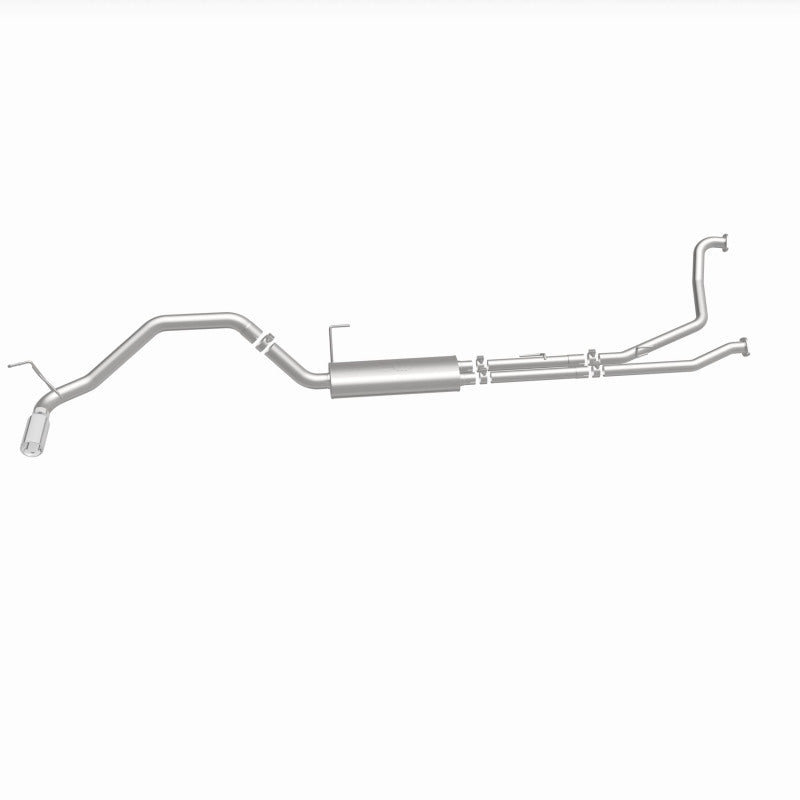 MagnaFlow CatBack 07-15 Nissan Titan V8 LGAS/LFLEX Single MF Polished Stainless Exhaust