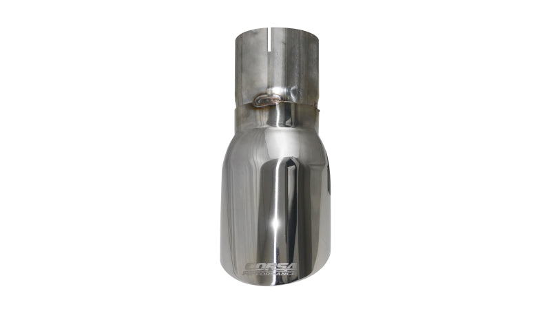 Corsa Single Universal 3.0in Inlet / 4in Outlet Polished Pro-Series Tip Kit CORSA Performance Tips