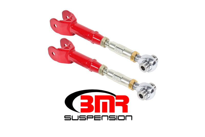 BMR 16-17 6th Gen Camaro Upper Trailing Arms w/ On-Car Adj. Rod Ends - Red BMR Suspension Suspension Arms & Components
