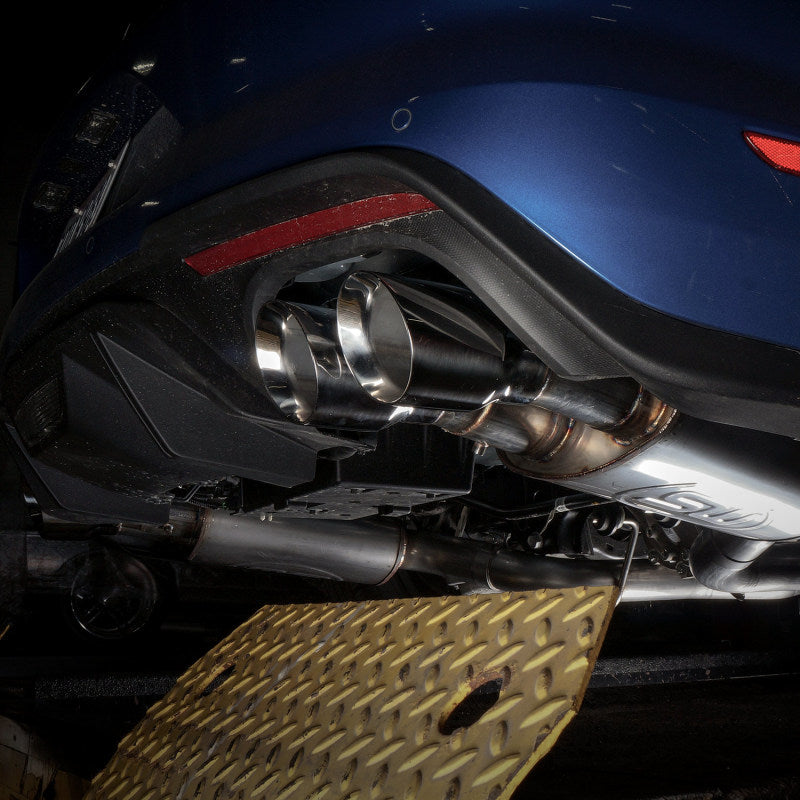 Stainless Works 2018+ Ford Mustang GT 3in Redline Series Catback H-Pipe w/Active Valves & Quad Tips Stainless Works Catback