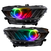 Oracle Ford Mustang 15-17 Halo Kit - ColorSHIFT w/ 2.0 Controller ORACLE Lighting Headlights