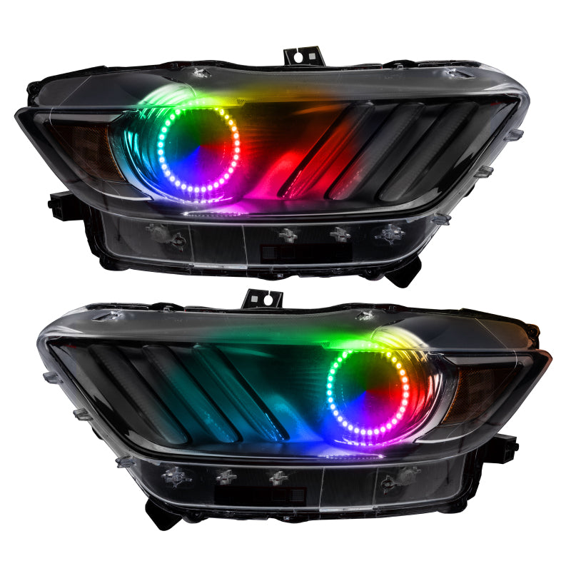 Oracle Ford Mustang 15-17 Halo Kit - ColorSHIFT w/o Controller ORACLE Lighting Headlights