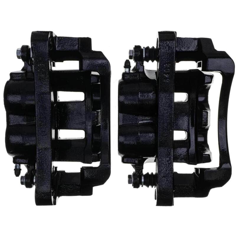 Power Stop 00-05 Ford Excursion Front Black Caliper - Pair w/Bracket PowerStop Brake Calipers - Perf