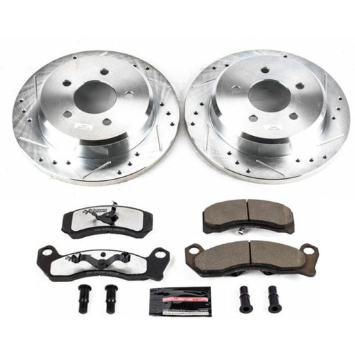 Power Stop 1993 Ford Mustang Front Z26 Street Warrior Brake Kit PowerStop Brake Kits - Performance D&S