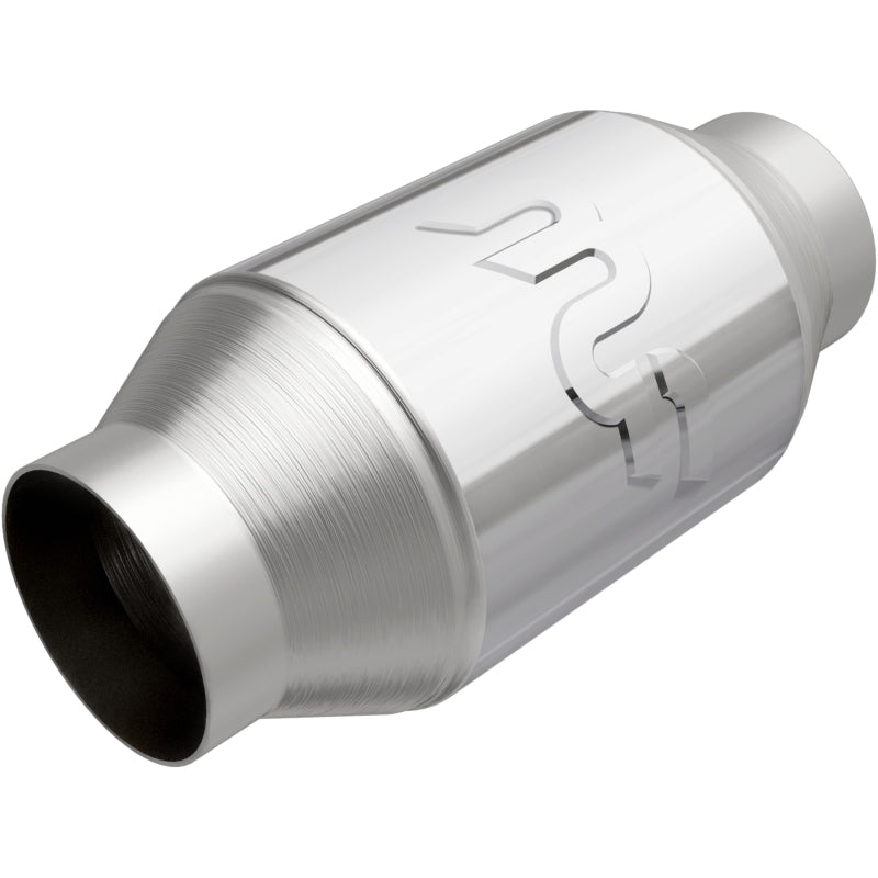 MagnaFlow Premium High Flow Metallic Converter 4in OD - 2.5in In / 2.5in Out Magnaflow Catalytic Converter Universal