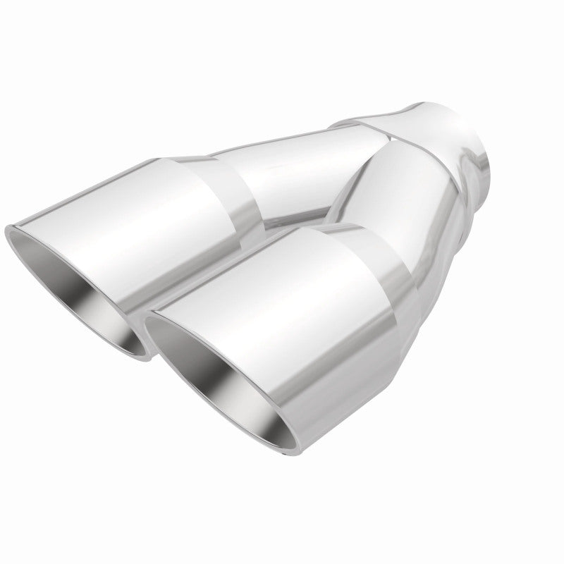MagnaFlow Double Wall 3in Dual Round Polished Tip 2.25in Inlet Magnaflow Catalytic Converter Universal