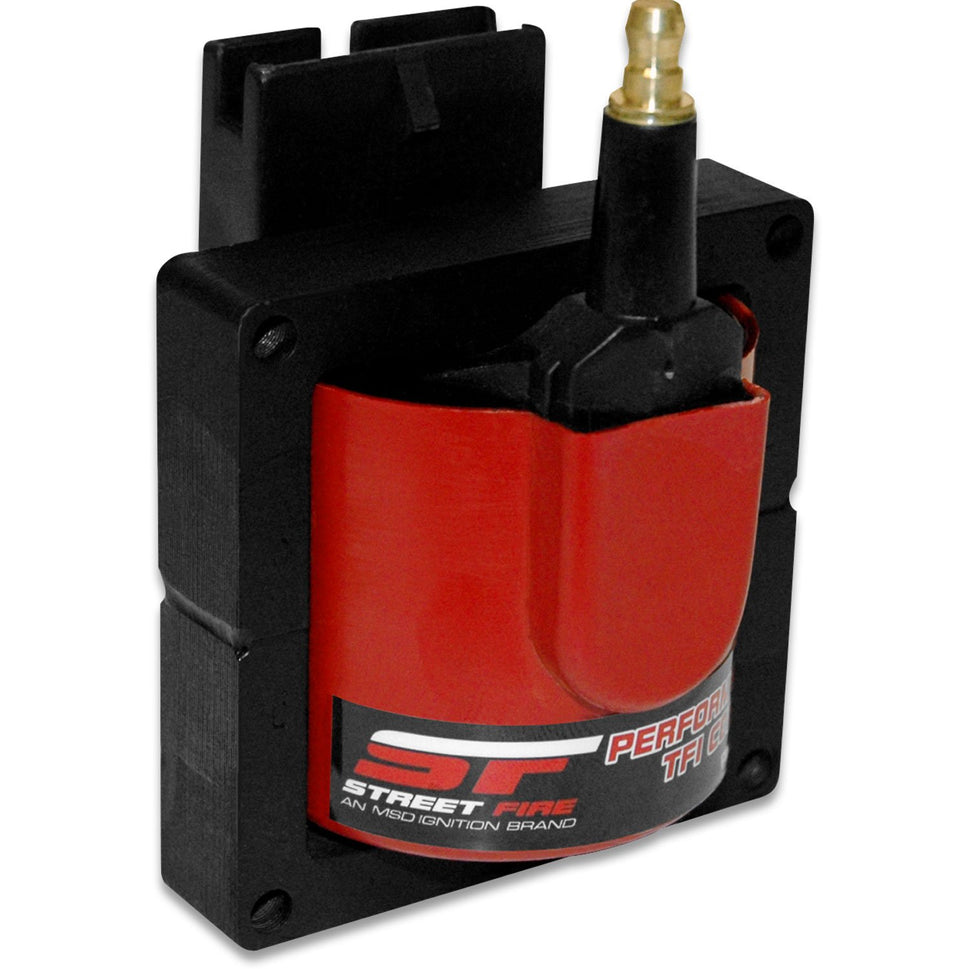 Street Fire Ignition Coil, Red, 1983-1997 Ford TFI style, Individual