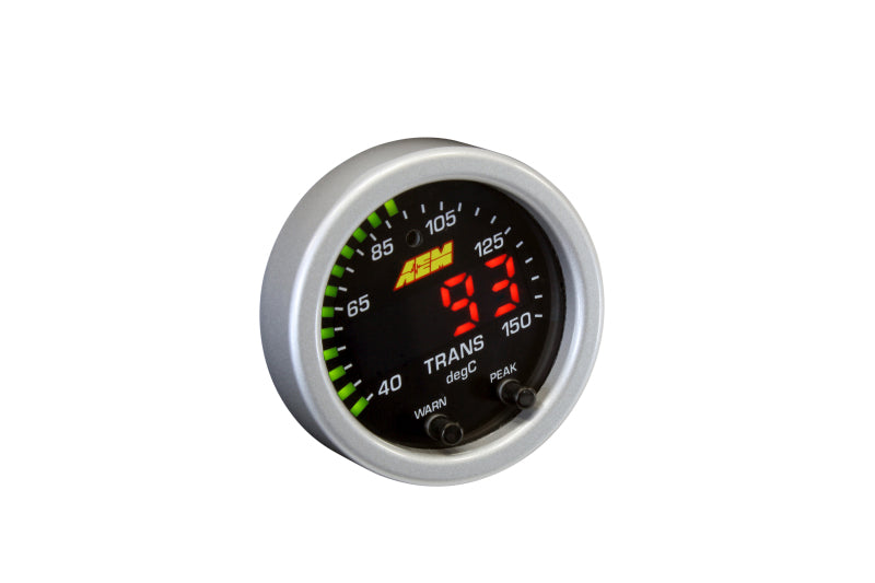AEM X-Series Temperature 100-300F Gauge Kit (ONLY Black Bezel and Water Temp. Faceplate) AEM Gauges