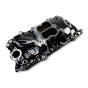 Edelbrock 65-90 BB Chevy Oval Port Heads Performer 2-O Manifold - Black Plasma Edelbrock Intake Manifolds