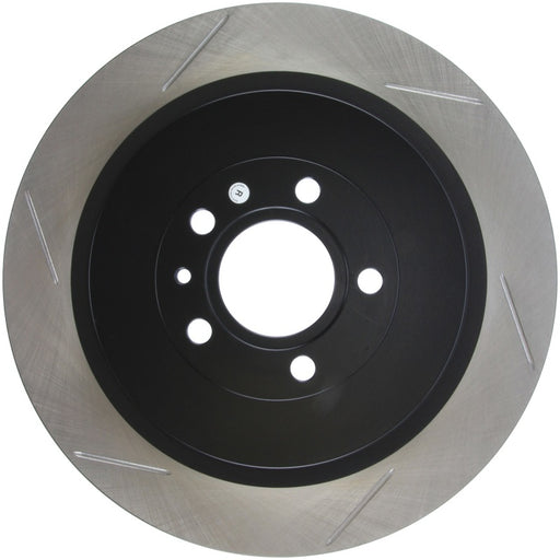 StopTech Premium High Carbon 13-14 Ford Mustang/Shelby GT500 Right Rear Disc Slotted Brake Rotor Stoptech Brake Rotors - Slotted