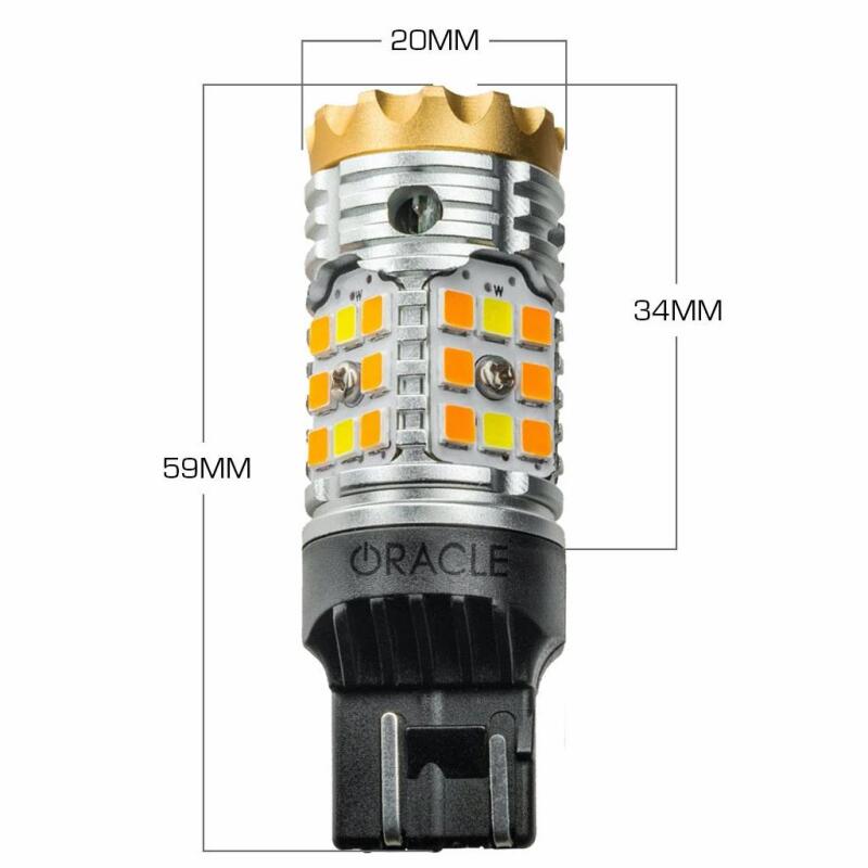 Oracle 7443-CK LED Switchback High Output Can-Bus LED Bulbs - Amber/White Switchback ORACLE Lighting Bulbs