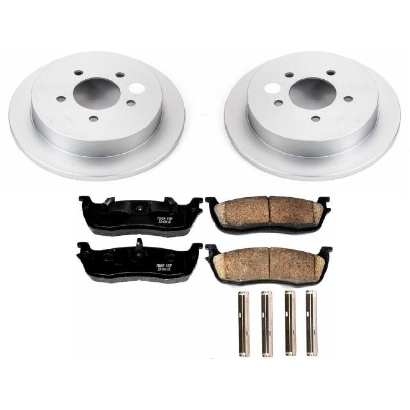 Power Stop 00-02 Ford Expedition Rear Z17 Evolution Geomet Coated Brake Kit PowerStop Brake Kits - Performance Blank