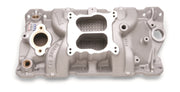 Edelbrock Manifold SBC 23-Degree Marine RPM 1955-1986 w/ Brass Edelbrock Intake Manifolds
