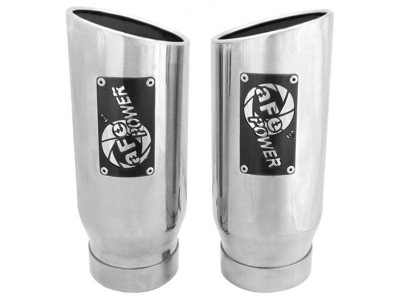 aFe MACH Force-Xp Universal Exhaust Tip 4 IN Inlet x 5 IN Outlet x 12 IN L aFe Tips