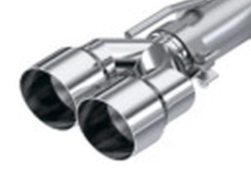 MBRP 3in ID / Dual 4in OD Out Staggered L 9.87in / R 9.37in Single Wall T304 SS Univ Exhaust Tip MBRP Tips