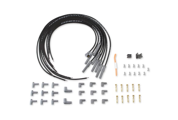 Black, 8.5mm Super Conductor 8-Cylinder Multi-Angle, Universal 31193 MSD Autoparts