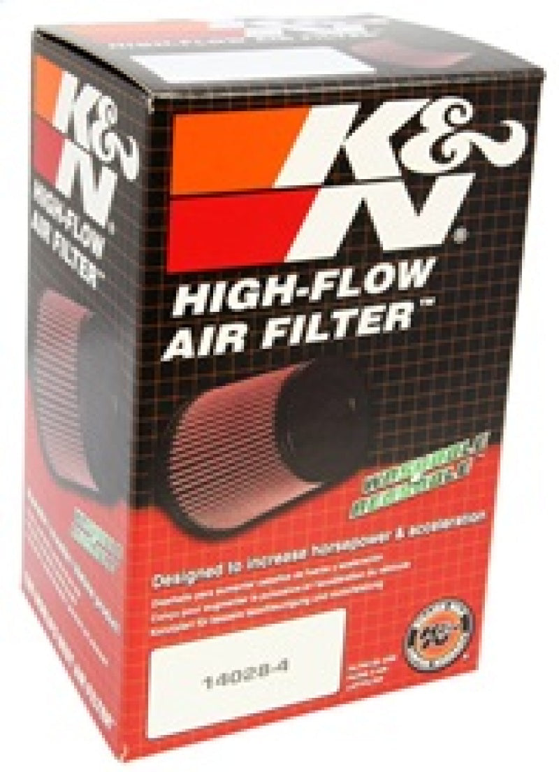 K&N Filter Universal Rubber Filter 10 Degree Flange Angle 4in OD x 2.75in Flange ID x 7in H K&N Engineering Air Filters - Universal Fit