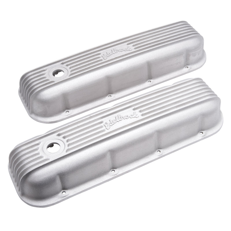 Edelbrock Valve Cover Classic Series Chevrolet 1965 and Later 396-502 V8 Satin Edelbrock Valve Covers