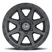 ICON Rebound 18x9 6x135 6mm Offset 5.25in BS 87.1mm Bore Double Black Wheel ICON Wheels - Cast