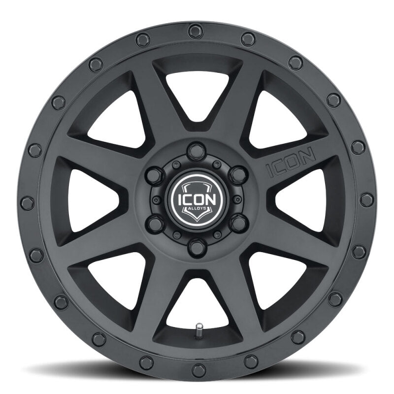 ICON Rebound 18x9 6x135 6mm Offset 5.25in BS 87.1mm Bore Double Black Wheel ICON Wheels - Cast