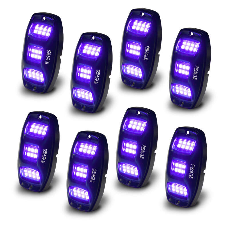 Oracle Underbody RGB+W Wheel Well Rock Light Kit - 8 PCS - ColorSHIFT ORACLE Lighting Light Bars & Cubes
