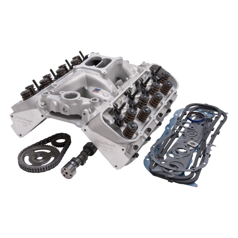 Edelbrock Power Package Top End Kit RPM Series Chevrolet 85-Earlier Mark IV 396-454Ci Big Block V8 Edelbrock Heads