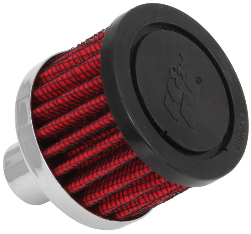 K&N Steel Base Crankcase Vent Filter .75in Vent OD x 2in OD x 1.5in Height K&N Engineering Air Filters - Universal Fit