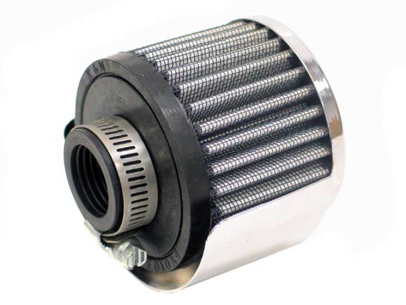K&N 1in Flange ID x 3in OD x 2.5in Height Clamp On Crankcase Vent Filter K&N Engineering Air Filters - Universal Fit