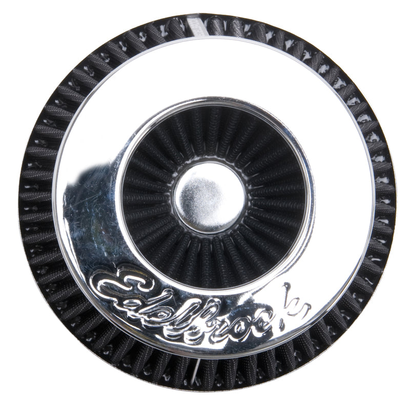 Edelbrock Air Filter Pro-Flo Series Conical 6 7In Tall Black/Chrome Edelbrock Air Filters - Universal Fit