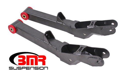 BMR 10-15 5th Gen Camaro Rear Lower Control Arms Non-Adj. (Polyurethane) - Black Hammertone BMR Suspension Control Arms