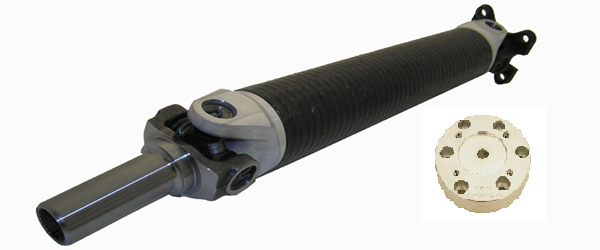 MITSUBISHI 1990-1994 Eclipse/Talon Carbon Fiber Heavy-Duty Driveshaft with (25 Spline Yoke for Shep Trans Case Upgrade)