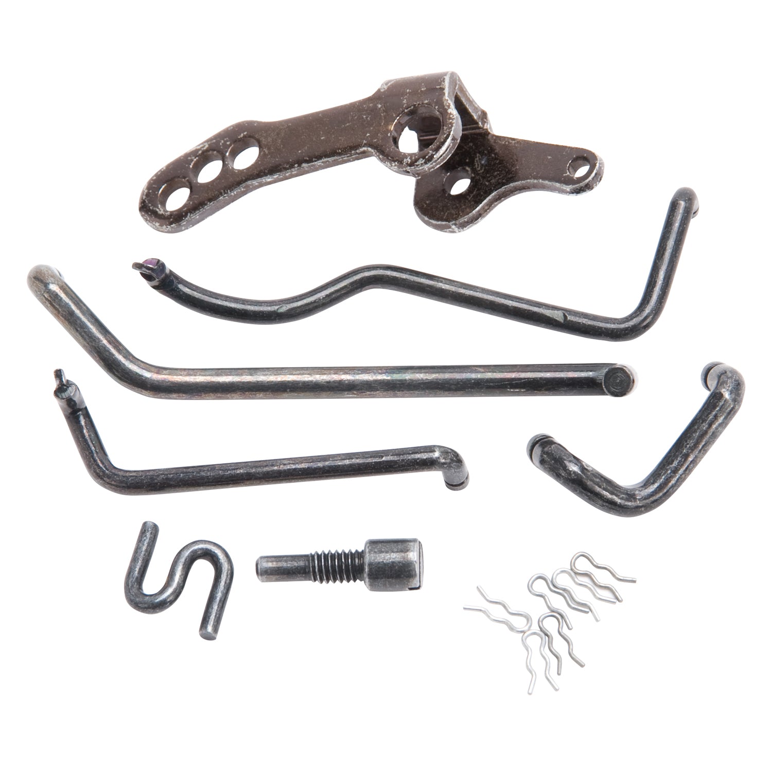 Carburetor Accelerator Linkage #1873 for AVS2 Carbs, Black Zinc Plated