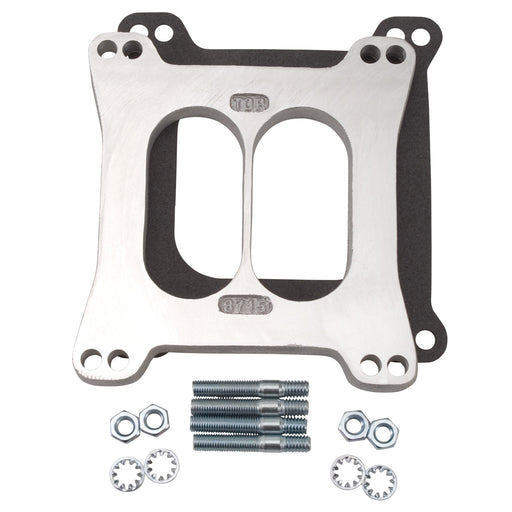 Carburetor Spacer #8715 Divided Center 1/2in Thick For 2-Plane Manifolds