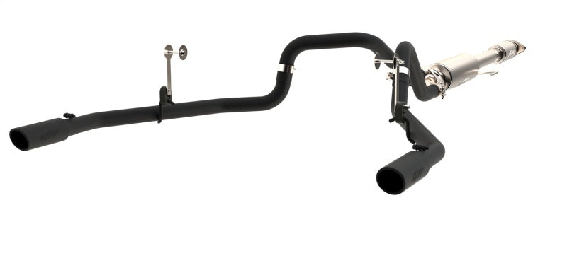 MBRP 2015 Ford F-150 5.0L 3in Cat Back Dual Split Rear Exit Black Exhaust System MBRP Catback