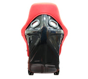 NRG FRP Bucket Seat (Red Cloth) - Large NRG Race Seats