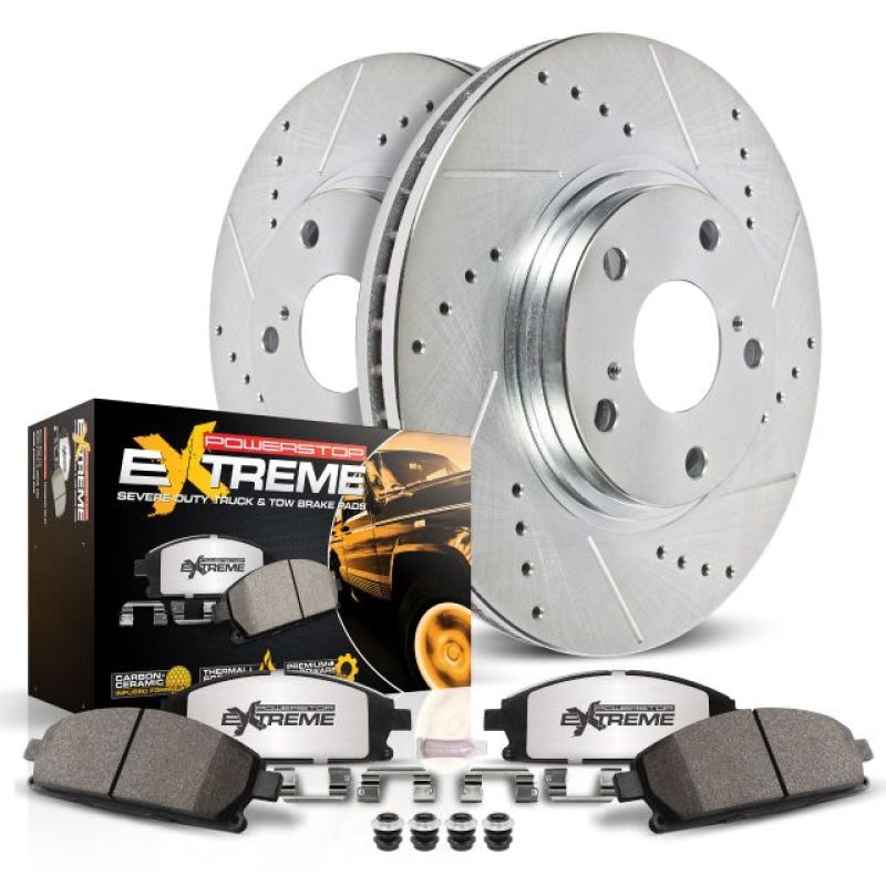 Power Stop 97-03 Ford F-150 Front Z36 Truck & Tow Brake Kit PowerStop Brake Kits - Performance D&S