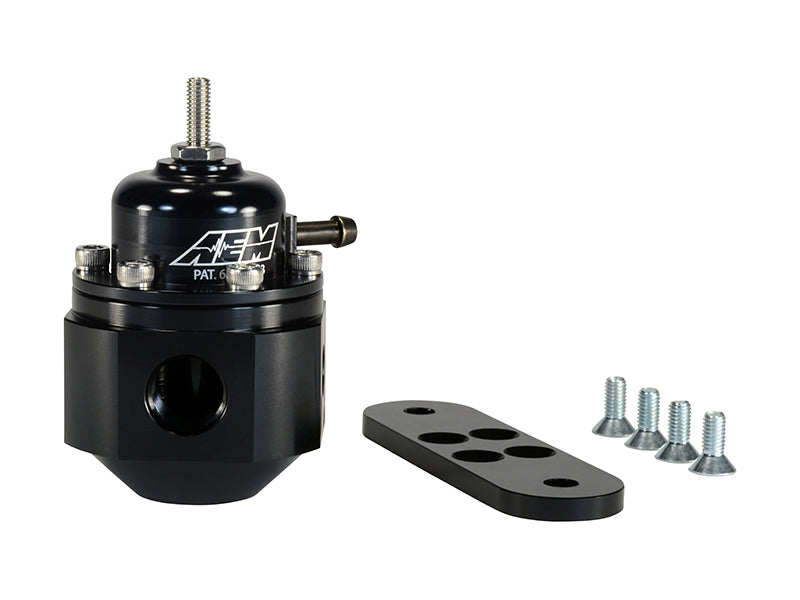 AEM Universal Black Adjustable Fuel Pressure Regulator AEM Fuel Pressure Regulators